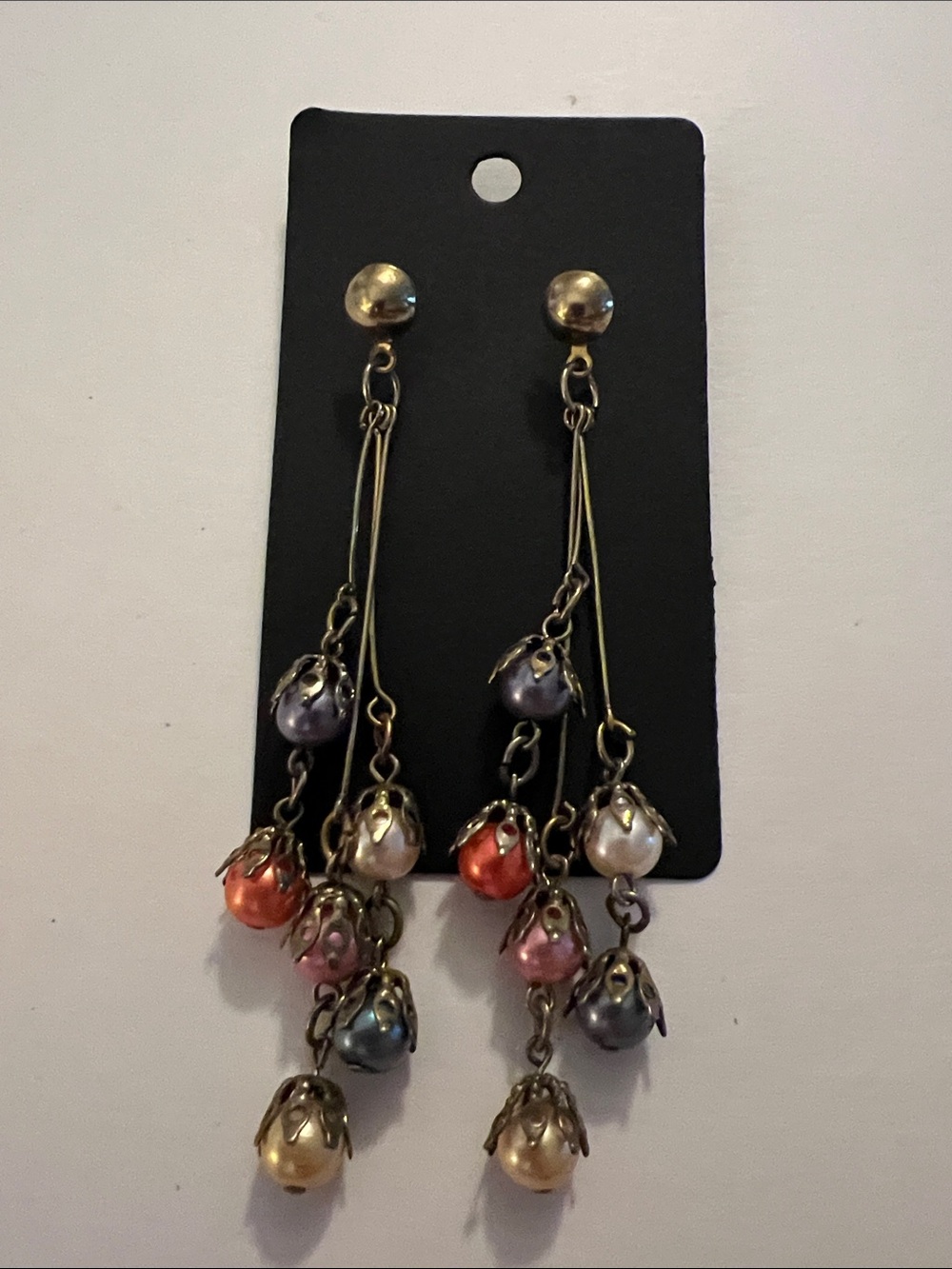 Multicolor Drop Bead Dangle Earrings - Women's Jewelry